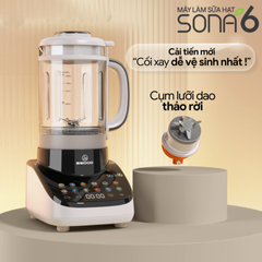 Máy Làm Sữa Hạt Đa Năng 12 Chế Độ 2GOOD Sona 6 - Công Thức Đơn Giản Cho Chế Biến Sữa Hạt, Sinh Tố, Cháo Dinh Dưỡng