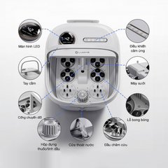 Máy Massage Chân Lumias LMF-01W Gấp Gọn, Công Suất 500W, Điều Khiển Cảm Ứng, Thiết Kế Tiện Lợi, Mát Xa Thư Giãn chuyên nghiệp