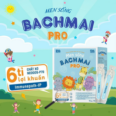Men sống Bạch Mai Pro - Hỗ trợ bổ sung lợi khuẩn đường ruột, cải thiện tiêu hóa - Hộp 15 ống x 10ml