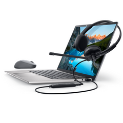 Tai nghe Dell WH1022 Stereo On-Ear có mic chống ồn xoay 270 độ - Âm thanh chất lượng cao, kết nối linh hoạt cho mọi thiết bị