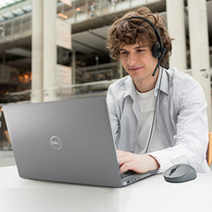 Tai nghe Dell WH1022 Stereo On-Ear có mic chống ồn xoay 270 độ - Âm thanh chất lượng cao, kết nối linh hoạt cho mọi thiết bị
