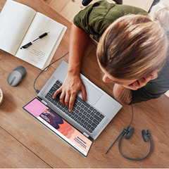 Tai nghe Dell WH1022 Stereo On-Ear có mic chống ồn xoay 270 độ - Âm thanh chất lượng cao, kết nối linh hoạt cho mọi thiết bị