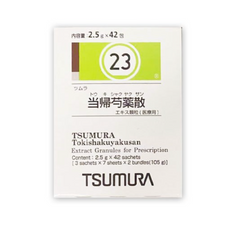 Tsumura Tokishakuyakusan 23 - Hỗ Trợ Điều Hoà Kinh Nguyệt, Giảm Đau Bụng Kinh, Cải Thiện Tình Trạng Kinh Nguyệt Không Đều, 42 Gói