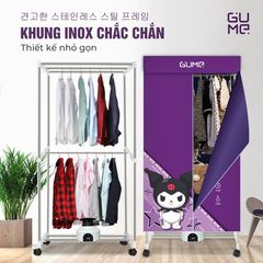 Tủ Sấy Quần Áo Gấp Gọn Gume GM-8222 - 1800W, Điều Khiển Từ Xa, Thiết Kế Di Động, Tiết Kiệm Điện - Dành Cho Gia Đình