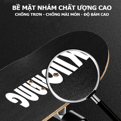 Ván trượt Skateboard Chiyuan Begin cho người mới - Thiết kế linh hoạt, chất liệu gỗ phong, đèn LED, phù hợp cho các tín đồ đường phố