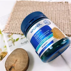Viên uống nghệ Turmeric 3333+ Wagner - Hỗ trợ giảm đau xương khớp và viêm, chứa Vitamin C - Lọ 100 viên Bổ trợ xương khớp