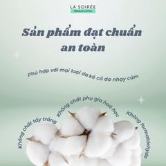 Bông Tẩy Trang La Soirée Premium Cotton 225 Miếng - Siêu Mềm Mịn, Thấm Hút Tốt, Phù Hợp Với Mọi Loại Da
