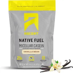 Bột Bổ Sung Đạm Ban Đêm Ascent Micellar Casein 907g - Protein Giải Phóng Chậm, Hương Vanilla/Chocolate - Tối Ưu Phục Hồi Cơ Bắp