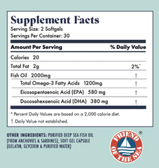 Dầu cá Men's Fish Oil 2000mg Fullwell - Thực phẩm chức năng hỗ trợ sức khỏe nam giới, 60 viên bổ sung Omega-3 cao cấp