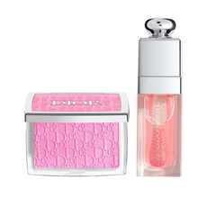 Bộ Quà Tặng Dior Lip & Cheek Pink Glow Ritual Set 3 Món - Phấn Má Hồng & Son Dưỡng Môi Hồng Nhạt Sang Trọng, Phù Hợp Mọi Dịp