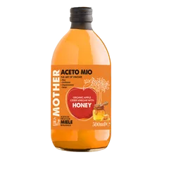 Giấm Táo Mật Ong Hữu Cơ Aceto Mio 500ml - Chứng Nhận EU Organic, Lợi Khuẩn Tốt Cho Sức Khỏe, Hỗ Trợ Tiêu Hóa & Làm Đẹp Da
