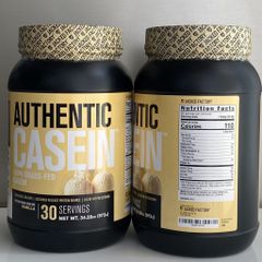 Jacked Factory Authentic Casein 100% Grass-Fed Protein Hỗ Trợ Tăng Cơ Nạc, Bổ Sung Dinah Dinh Dưỡng Chất Lượng Cao 972g