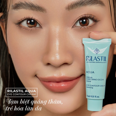 Kem Dưỡng Mắt Rilastil Aqua Eye Contour Cream 15ml - Giảm Bọng Mắt & Quầng Thâm, Dưỡng Ẩm Thâm Sâu, Tái Tạo Da Mắt Tươi Trẻ
