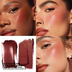 Má hồng Patrick Ta Take Cream & Powder Blush Duo - Sắc mocha tự nhiên, lâu trôi, hoàn hảo cho lớp trang điểm tươi tắn