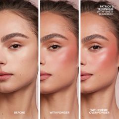 Má hồng Patrick Ta Take Cream & Powder Blush Duo - Sắc mocha tự nhiên, lâu trôi, hoàn hảo cho lớp trang điểm tươi tắn
