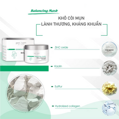 Mặt Nạ Postquam Balancing Mask Giúp Giảm Mụn Và Kiểm Soát Bóng Nhờn - Dành Cho Da Dầu và Hỗn Hợp - 200ml