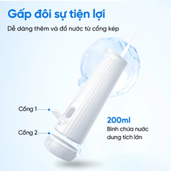 Máy Tăm Nước Usmile CY0 - 4 Chế Độ Làm Sạch, Công Nghệ Sóng Siêu Âm, Bảo Vệ Nướu, Tiện Dụng Mang Theo, Pin 90 Ngày