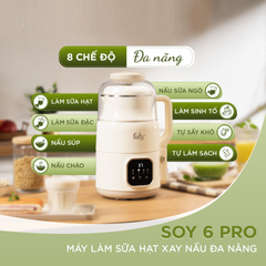 Máy Xay Nấu Sữa Hạt Fatzbaby Soy 6 Pro FB5017AM Đa Năng 8 Trong 1 - Tiện Lợi, Dễ Sử Dụng, Xay Mịn Không Cần Lọc