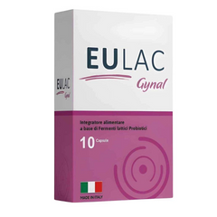 Men vi sinh phụ khoa Eulac Gynal - Hỗ trợ sức khỏe phụ nữ, cải thiện nấm ngứa và viêm nhiễm, 10 viên nang bảo vệ lợi khuẩn.