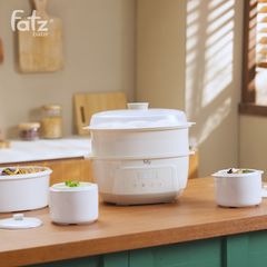 Nồi Nấu Chậm Đa Năng 7 Trong 1 Fatz Baby Stew 6 - Hấp, Hầm, Nấu Cháo Cho Bé, Tiện Lợi Cho Gia Đình