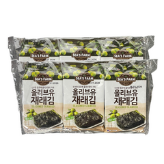 Set 2 Lốc Rong Biển Ăn Liền Vị Ô Liu Sea's Farm - Rong Biển Tẩm Gia Vị Thơm Ngon, Tiện Lợi Ăn Ngay, Thích Hợp Cho Mọi Khẩu Vị