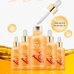 Tinh chất Newland Vita-C Total Care Ampule Dưỡng Trắng Da - Hỗ Trợ Giảm Thâm Nám, Cải Thiện Kết Cấu Da, Dưỡng Ẩm Sâu