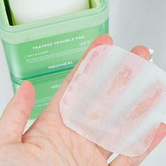 Toner Pad Mediheal Teatree Trouble Pad - Miếng Dưỡng Da Chăm Sóc Da Nhạy Cảm, Hỗ Trợ Làm Dịu Da Mụn, Giải Pháp Cho Làn Da Thoáng Mát