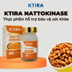Viên Nattokinase Ktira Nhật Bản 60 viên - Hỗ trợ sức khỏe tim mạch, tăng cường năng lượng và sức đề kháng hiệu quả