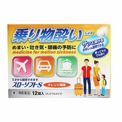 Viên Ngậm Chống Say Xe Slow Soft S - Dùng Cho Trẻ Từ 5 Tuổi, Hiệu Quả Ngăn Say Tàu Xe, Không Cần Nước, 12 Viên Nhật Bản