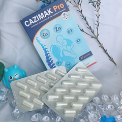 Viên uống hỗ trợ xương khớp Cazimak Pro - Bổ sung Canxi, Vitamin D3, K2 cho sức khỏe xương khớp người lớn và trẻ em