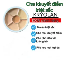 Bảng Che Khuyết Điểm Kryolan Concealer Circle - 6 Ô Màu, Chất Lượng Chuyên Nghiệp, Che Phủ Vùng Thâm & Mụn, Lớp Nền Mịn Màu Tự Nhiên