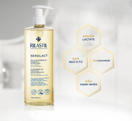 Dầu Tắm Cấp Ẩm Rilastil Xerolact Cleansing Oil 750ml – Giải Pháp Chăm Sóc Da Khô, Nhạy Cảm, Không Kích Ứng
