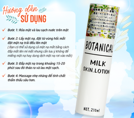 Lotion Dưỡng Da Botanical Milk Skin Lotion 210ml - Kem Dưỡng Ẩm Tự Nhiên, Đem Lại Làn Da Mềm Mại, Mịn Màng, Phù Hợp Mọi Loại Da