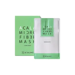 Mặt Nạ Vải Vi Sợi Be’Balance Acala - Giảm Đỏ, Cấp Ẩm, Phục Hồi Da Dầu Mụn, Hộp 10 Miếng Chăm Sóc Da Nhạy Cảm