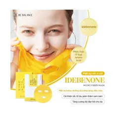 Mặt nạ vải vi sợi Be’Balance Idebenone - Giúp sáng da, cải thiện thâm nám, nếp nhăn - Dưỡng ẩm và phục hồi da hiệu quả
