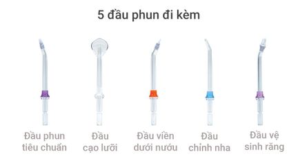 Máy tăm nước cầm tay GluckCare BPF-01 chống nước IPX7, áp suất 30-120 PSI, dễ sử dụng, chăm sóc răng miệng hiệu quả, tiện lợi cho người niềng răng