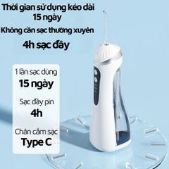 Máy tăm nước cầm tay SeaSy A16 - Thiết kế nhỏ gọn, 3 chế độ áp lực, chăm sóc răng miệng hiệu quả, sạch sẽ và dễ dàng sử dụng tại nhà