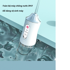 Máy tăm nước cầm tay SeaSy A8 Pro - 3 chế độ làm sạch và đầu tăm xoay 360 độ, giúp chăm sóc răng miệng hiệu quả, tiện lợi mang theo.