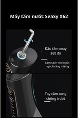 Máy Tăm Nước Cầm Tay SeaSy X62 - 5 Chế Độ Chăm Sóc Răng Miệng Hiện Đại, Thích Hợp Cho Người Niềng Răng và Trẻ Em