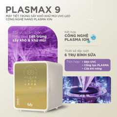 Máy Tiệt Trùng Sấy Khô UVC-LED Fatzbaby Plasmax 9 FB4821RS - Công Nghệ Khử Mùi Nhanh Chóng, Dung Tích 20L, 9 Chức Năng Tiện Ích