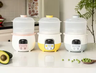 Nồi Nấu Cháo Chậm Seka 0.8L Đa Năng Có Xửng Hấp - Thiết Kế Thông Minh, Tiện Lợi Cho Bữa Ăn Bổ Dưỡng Gia Đình