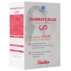 Viên Ovamate Plus Tăng Cường Sức Khỏe Cho Phụ Nữ Chuẩn Bị Mang Thai - Hỗ Trợ Thụ Thai Tốt Nhất, Bổ Sung Vitamin và Khoáng Chất Cần Thiết