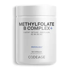 Viên uống Codeage B Complex Mỹ - Hỗ trợ trí não, cải thiện trí nhớ, giảm căng thẳng - Vitamin B Complex 120 viên