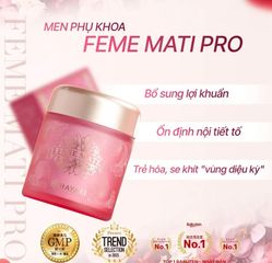 Viên uống men phụ khoa Feme Mati Pro Hayari - Hỗ trợ sức khỏe vùng kín cho phụ nữ, bổ sung 220 tỷ lợi khuẩn, chống ngứa ngáy, cải thiện sinh lý.