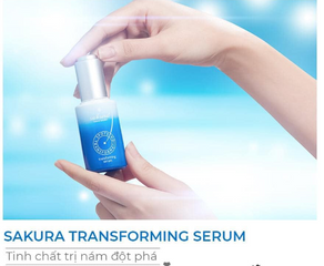 Bộ Dưỡng Da Giảm Nám Sakura - Cream & Serum Transforming Chăm Sóc Da Mặt, Làm Sáng Da, Giúp Da Khỏe Mạnh