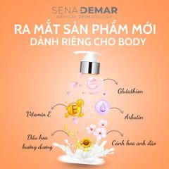 Sena Demar 10x White Body Lotion - Dưỡng Thể Trắng Da Cao Cấp Hàn Quốc, Giúp Làm Mờ Thâm Nám, Chăm Sóc Da Mềm Mại 300ml