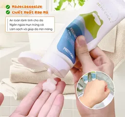 Gel tẩy tế bào chết rau má Prettyskin The Pure Cica - Tẩy da chết tự nhiên 150ml, làm sáng da và cung cấp độ ẩm mềm mại