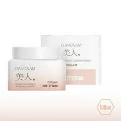 Kem Dưỡng Trắng Da Mờ Nhăn Prettyskin Gangnam Miin - Chiết Xuất Thiên Nhiên, Làm Sáng Và Trẻ Hóa Da 100ml