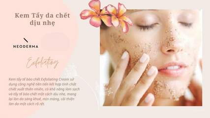 Kem tẩy tế bào chết Neoderma Face Luster Exfoliating Cream cho da khô - Sản phẩm dưỡng ẩm, sáng khỏe cho da nhạy cảm, 50ml