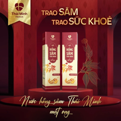 Nước Hồng Sâm Thái Minh Mật Ong 175ml - Bồi Bổ Sức Khỏe, Hỗ Trợ Tim Mạch và Miễn Dịch, Dạng Nước Dễ Sử Dụng